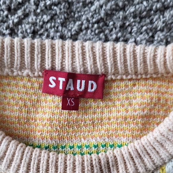 Staud Colorful Knit Sweater Vest - Picture 2 of 6